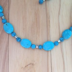 Turquoise Necklace + Earrings